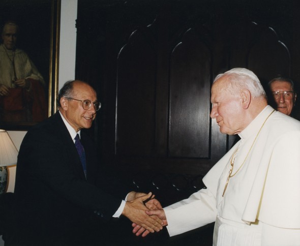 Rabbi Bemporad and Pope John Paul II